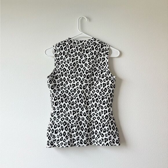 Theory Leopard Print Shell Top - Picture 3 of 4